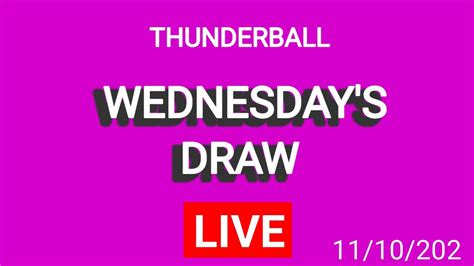 thunderball tonight live youtube